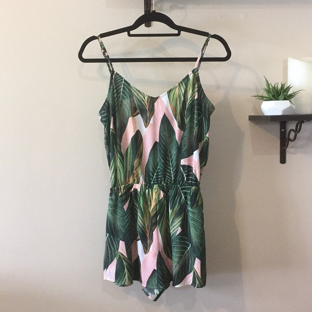 SMYM Rorey Romper in Peachy Palm